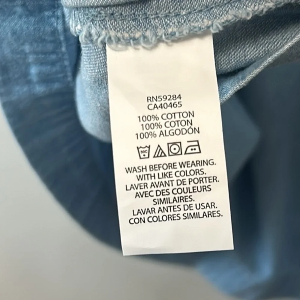 "NWT"Children's Place Girls Chambray Long Sleeve Belted Shirt Dress- Size XL(14) - Picture 10 of 11